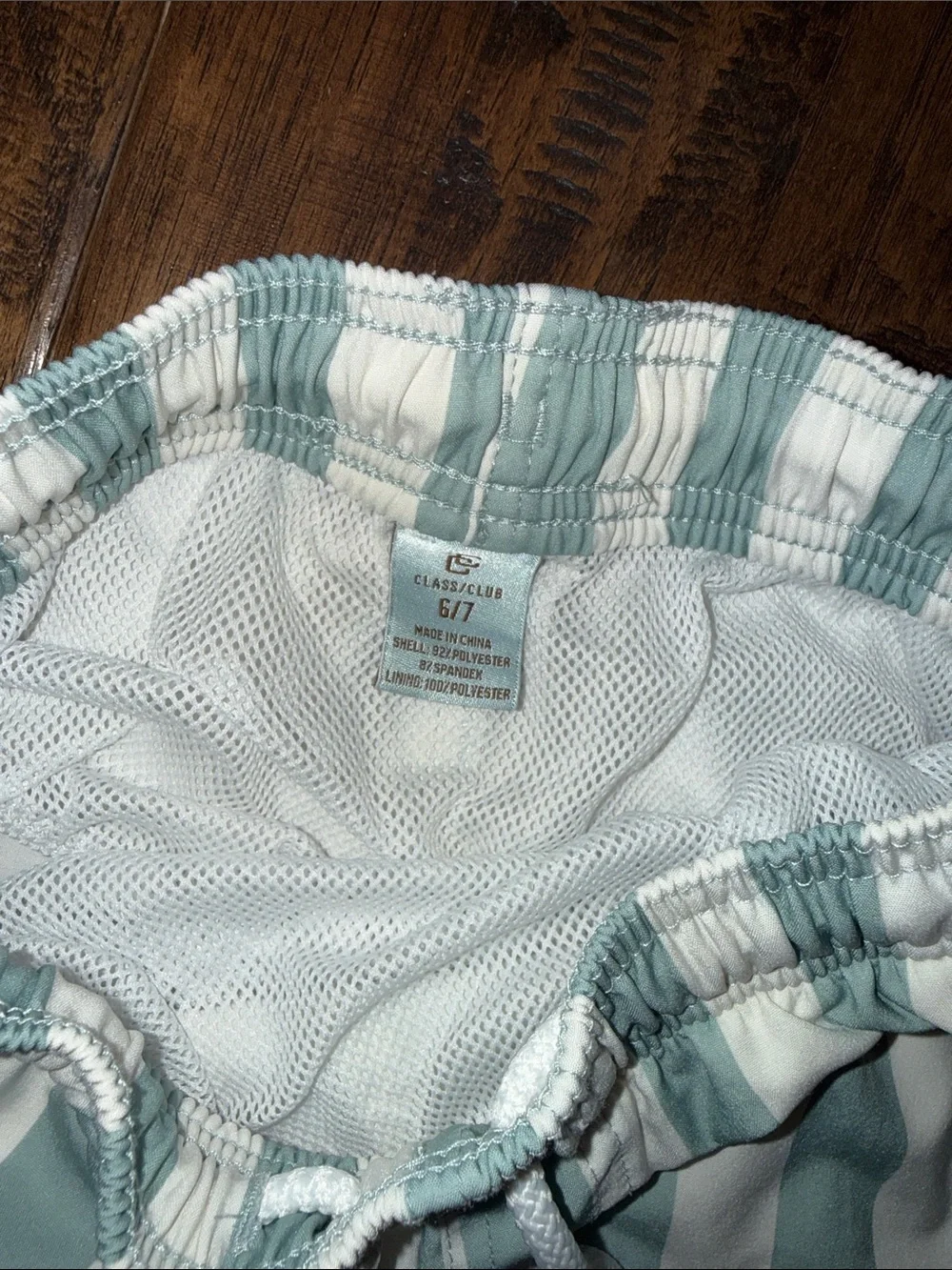 Class Club 5-Pack Boys' Swim Trunks. Size 6/7.